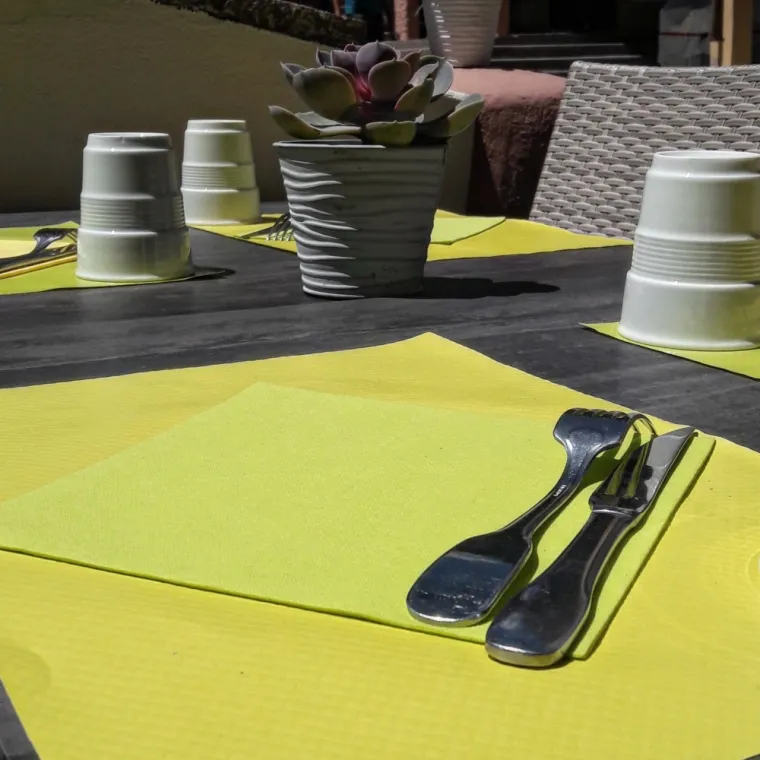 Table en Terrasse ensoleillée