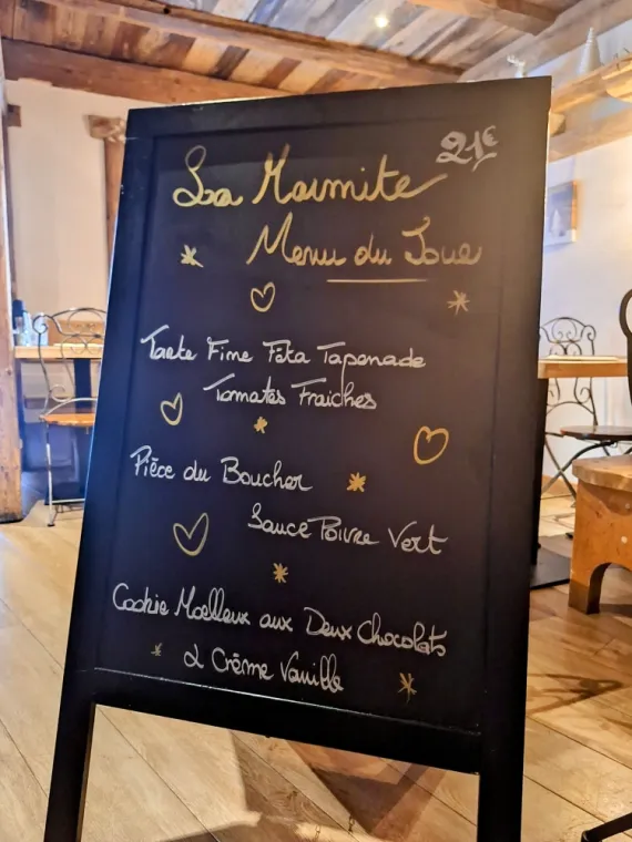 MENU DU JOUR VENDREDI 26 JUILLET 2024