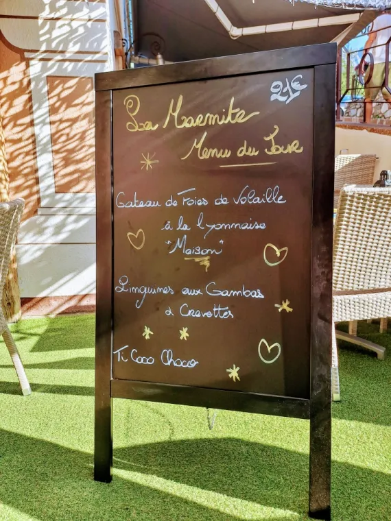 MENU DU JOUR MARDI 30 JUILLET 2024