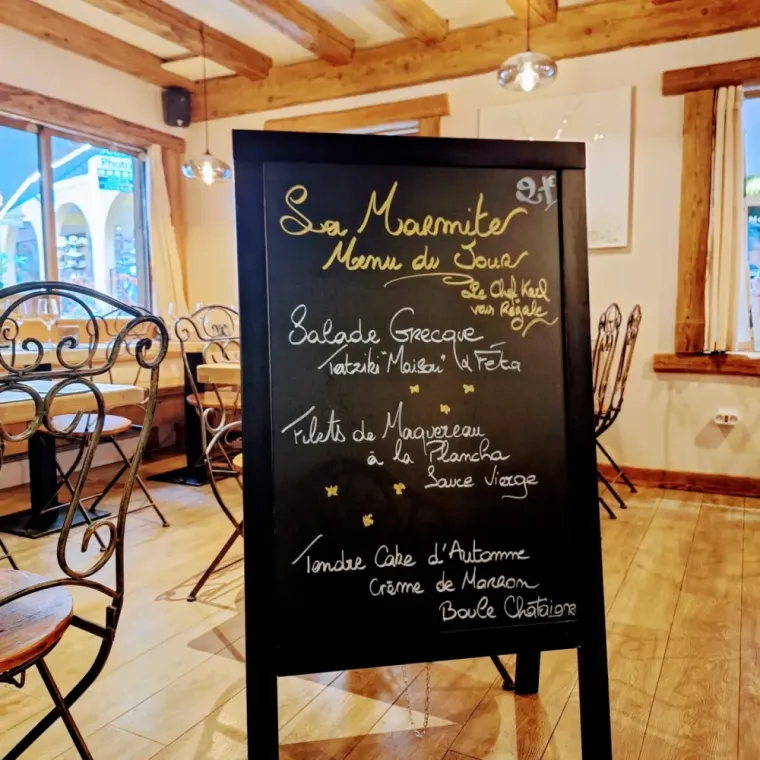 Restaurant à Valmorel : Menu du Jour 21€, Valmorel, Restaurant La Marmite