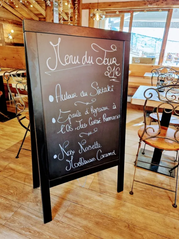 Restaurant à Valmorel : Menu du Jour 21€, Valmorel, Restaurant La Marmite