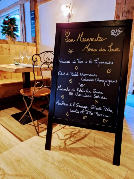 MENU DU JOUR SAMEDI 3 AOÛT 2024