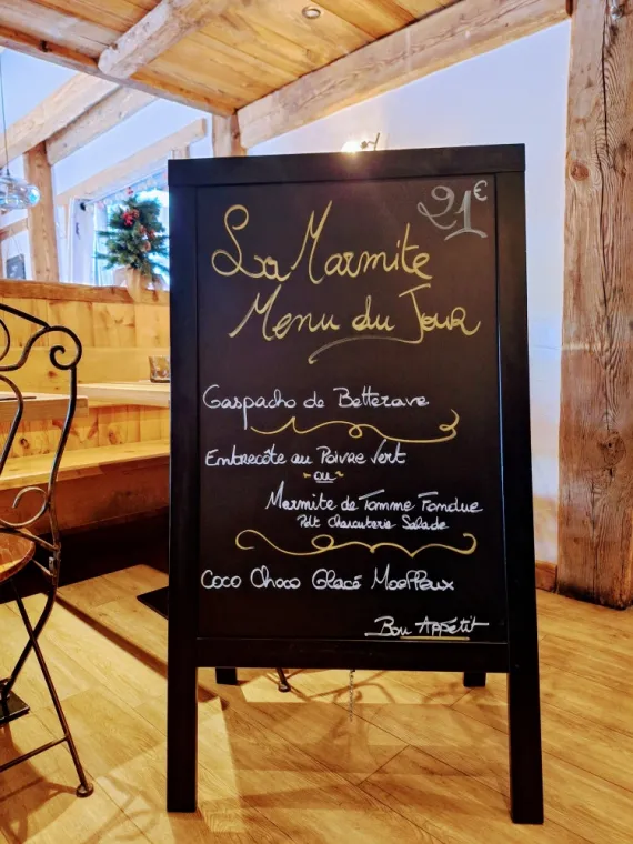 MENU DU JOUR MARDI 13 AOÛT 2024