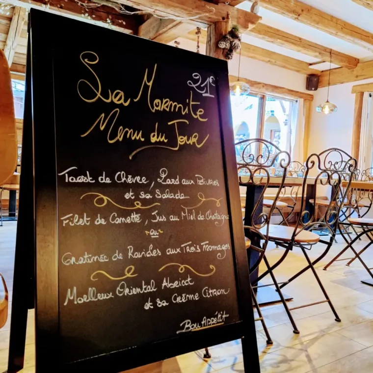 MENU DU JOUR MARDI 20 AOÛT 2024
