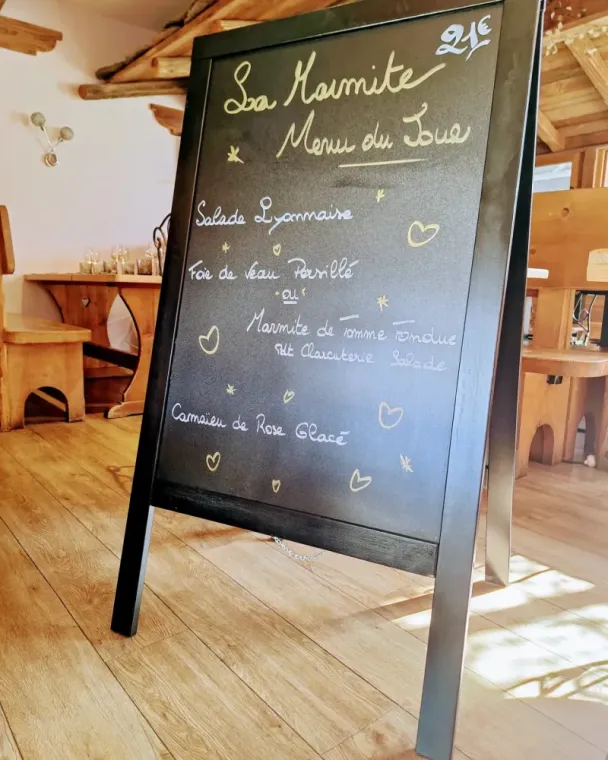 MENU DU JOUR LUNDI 5 AOÛT 2024