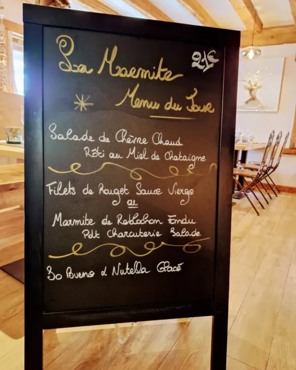 MENU DU JOUR JEUDI 8 AOÛT 2024