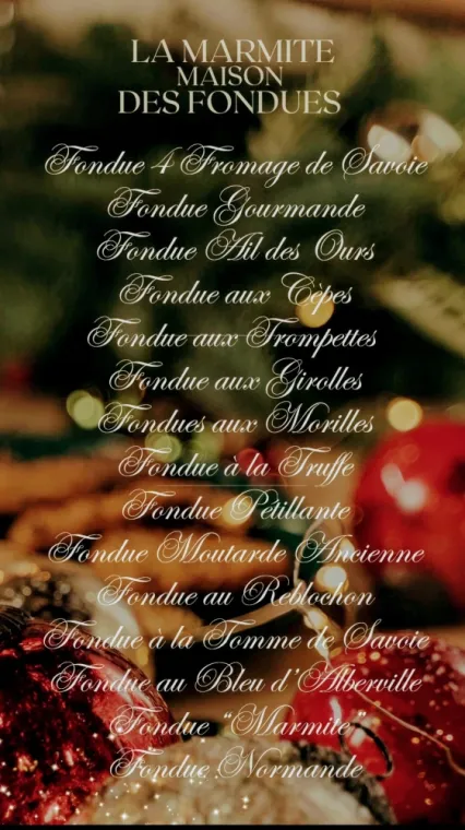 FONDUE SAVOYARDE A VALMOREL A LA MARMITE