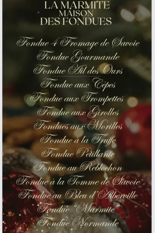 FONDUE SAVOYARDE A VALMOREL A LA MARMITE