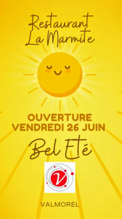 OUVERTURE VENDREDI 26 JUIN 2026