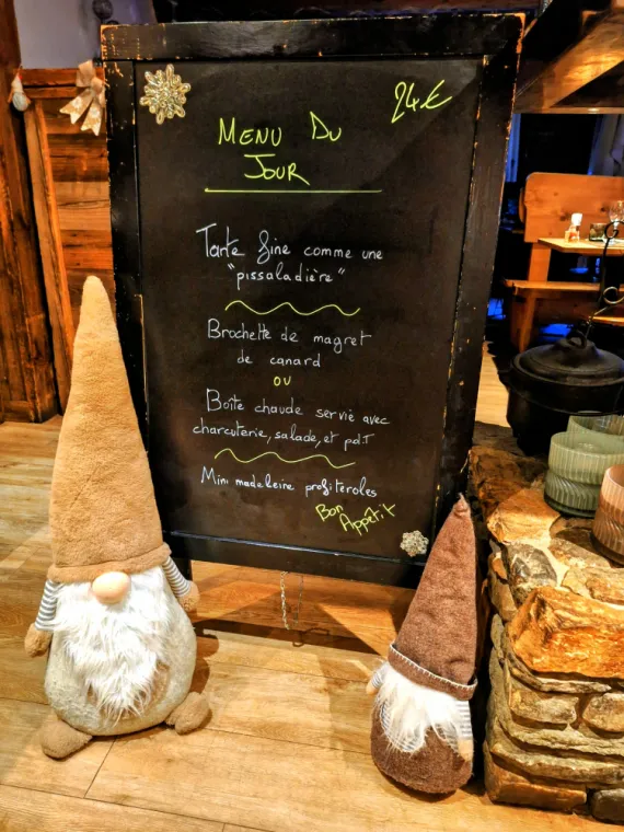 Menu du jour Mardi 4 Août 2026